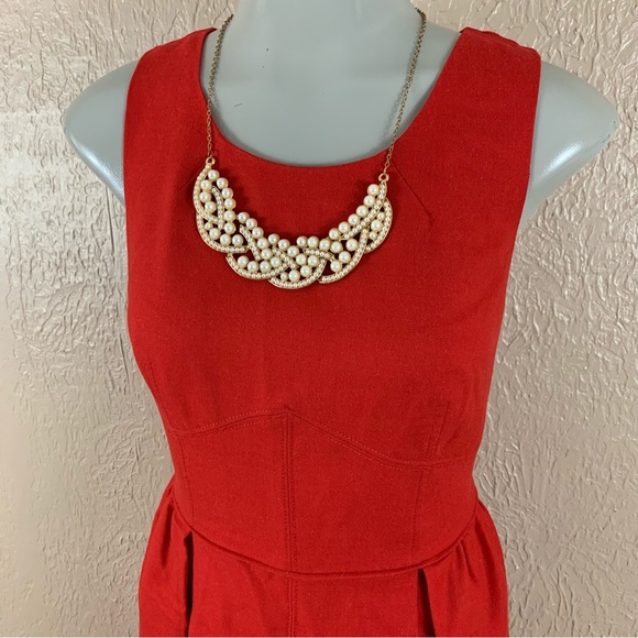 J. Crew Red Wool Blend Dress - Picture 3 of 16